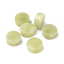 天然中国南部翡翠ビーズ連売り  ヒシビーズ  フラットラウンド/ディスク  6x3mm  穴：1mm  約119~131個/連  14.76~15.74インチ（37.5~40cm）&nbsp;G-Z006-C19-A