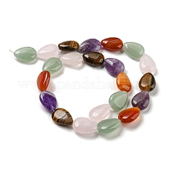 Natural Amethyst & Rose Quartz & Red Agate & Green Aventurine & Tiger Eye Beads Strands&nbsp;G-L242-14