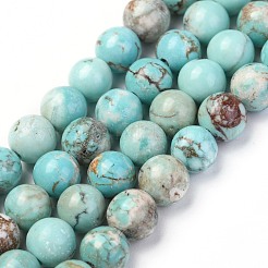Natural Howlite Beads Strands&nbsp;X-G-L555-02-6mm