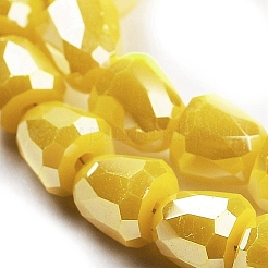 Electroplate Glass Beads Strands&nbsp;EGLA-D030-P4mm-B01