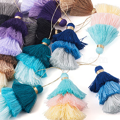 12Pcs 6 Styles Nylon Thread Tassel Big Pendant Decorations&nbsp;FIND-TA0009-18