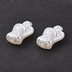 ABSプラスチックパール調ビーズ  天使  ホワイト  22.5x13.5x6mm  穴：1.8mm  約543個/500g&nbsp;OACR-P007-68