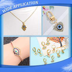 40Pcs Zinc Alloy Rhinestone Connector Charms & Pendants Kits&nbsp;FIND-HY0004-30