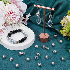 73Pcs 3 Styles Tibetan Style Alloy Beads&nbsp;TIBEB-SC0001-39