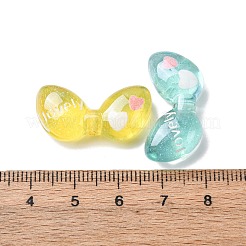 Transparent Resin Enamel Beads&nbsp;RESI-G119-01