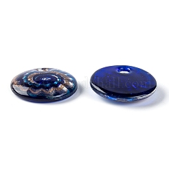 Handmade Silver Foil Lampwork Pendants&nbsp;FOIL-S116-1-B