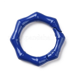 スプレー塗装された合金スプリングゲートリング  八角形  ミックスカラー  30x28x5mm  内径：19mm&nbsp;PALLOY-K257-05