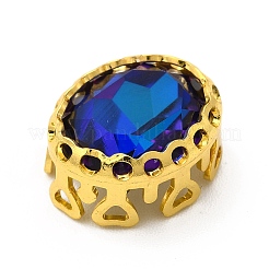 Oval Shapes Sew on Rhinestone&nbsp;GLAA-C024-13G