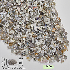 天然ラブラドライトビーズ 500g  穴がないビーズ  チップビーズ  4.5~10.5x3~7mm  500 G /セッティング&nbsp;G-SP0001-05