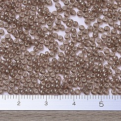 MIYUKIラウンドロカイユビーズ  日本製シードビーズ  11/0  （rr310)ピーチトパーズゴールド光沢  2x1.3mm  穴：0.8mm  約50000個/ポンド&nbsp;SEED-G007-RR0310
