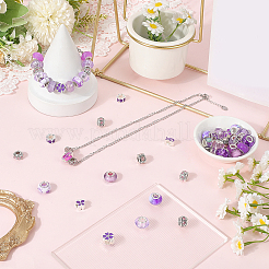 Alloy Rhinestone/Resin European Beads&nbsp;MPDL-SC0001-11C