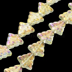 Transparent Electroplate Glass Bead Strands&nbsp;EGLA-C002-FR05
