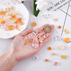 150 Pieces Random Rose Acrylic Beads Bear Pastel Spacer Beads Butterfly Loose Beads for Jewelry Keychain Phone Lanyard Making&nbsp;JX543I