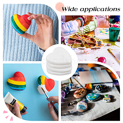 Heart Marble Painting Rocks&nbsp;DIY-WH0308-985B-01