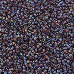 MIYUKIデリカビーズ  シリンダー  日本製シードビーズ  11/0  （db0865)マットブラウンab  1.3x1.6mm  穴：0.8mm  約2000PCS /ボトル  10 G /ボトル&nbsp;SEED-JP0008-DB0865