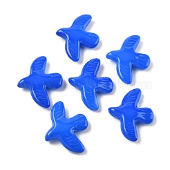 ペイントガラスビーズを焼く  平和の鳩  ミックスカラー  34x42x9mm  穴：1.6mm&nbsp;LAMP-C019-01