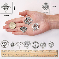 Tibetan Style Alloy Pendants&nbsp;TIBEP-SC0001-05AS