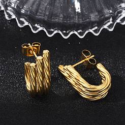 304 Stainless Steel Stud Earrings&nbsp;EJEW-G423-33D-G