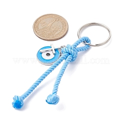 Cross & Evil Eye Zinc Alloy Enamel Pendants Keychains&nbsp;KEYC-JKC00609-02