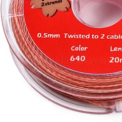 2-Ply Round Waxed Cotton Thread Cords&nbsp;YC-T004-01A-26