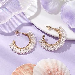 Brass Stud Earrings&nbsp;EJEW-TA00542