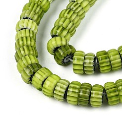 Handmade Millefiori Glass Beads Strands&nbsp;X-LAMP-T021-27B-07