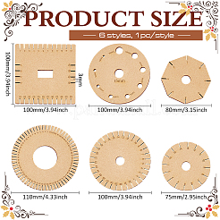1 Set 6Pcs Wooden Bracelet Knitting Loom Boards&nbsp;TOOL-BC0002-99