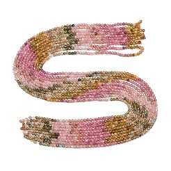 Gradient Color Natural Multicolor Tourmaline Beads Strands&nbsp;G-D110-A02-06