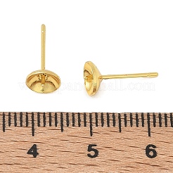 Brass Stud Earring Findings&nbsp;KK-A300-29B-G