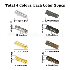 200Pcs 4 Colors Column Alloy Shoelace Buckle Connectors&nbsp;FIND-SP0004-68B