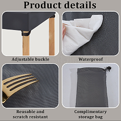 Oxford Cloth Table and Chair Cover&nbsp;AJEW-WH20070-218B-02