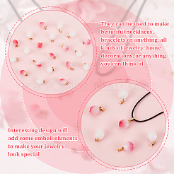 DIY 3D Peach Pendant Necklace Making Kit&nbsp;DIY-OC0010-47