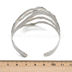 304 Stainless Steel Cuff Bangles for Women&nbsp;BJEW-G757-03GP