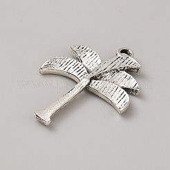 オーシャンテーマアロイエナメルペンダント  アンティークシルバー  ツリー  27x20x2mm  穴：1.8mm&nbsp;ENAM-CJC0022-14D-AS