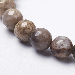 Natural Silver Leaf Jasper Beads Strands&nbsp;G-K181-4mm-O01