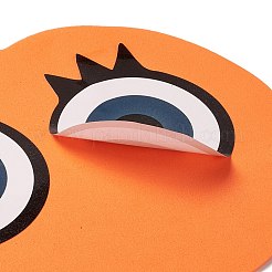 DIYのカボチャのジャック・オ・ランタンのペンダントの装飾キット  ハロウィンモチーフ  ポリエステルリボン2巻付き  紙ステッカー4枚とキラキラ光るプラスチックステッカー200枚。  ミックスカラー  カボチャのペンダント：50~222x126~200x2mm  18個/セット&nbsp;DIY-P066-01