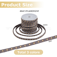 3 Rolls 3 Colors Faux Suede Cord&nbsp;LW-HS0001-01C