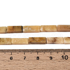 天然黄龍翡翠のビーズ連売り  直方体の  13~13.5x4~5x4~5mm  穴：1~1.2mm  約30個/連  15.16~15.35'''（38.5~39センチメートル）&nbsp;G-T141-109