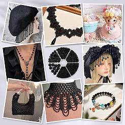 1070Pcs 6 Styles ABS Plastic Imitation Pearl Beads&nbsp;KY-PH0001-44
