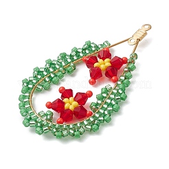Glass Seed Beads Big Pendants&nbsp;PALLOY-MZ00408