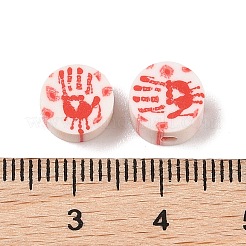 Christmas Theme Handmade Polymer Clay Beads&nbsp;CLAY-P004-01B