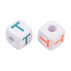 Opaque Acrylic Enamel European Beads&nbsp;AC-ACBA1794-04T