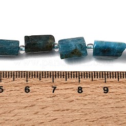 天然石アパタイトビーズ連売り  コラム  多面カット  シードビーズで  10.5~12.5x7~7.5mm  穴：1mm  約14~15個/連  7.48''~7.89''（19~20.05センチメートル）&nbsp;GG-CBA8682-A06