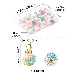 40Pcs Acrylic Pendants&nbsp;PALLOY-FS00035
