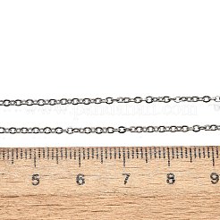 変色しにくい304ステンレススチールアズキチェーンネックレス  カニカン付き  ステンレス鋼色  17.7インチ（45cm）  丸カン：3x0.5ミリ&nbsp;NJEW-E026-04P