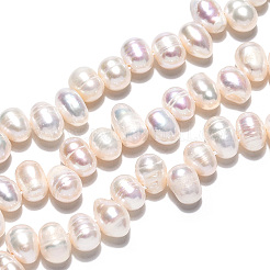Natural Cultured Freshwater Pearl Beads Strands&nbsp;PEAR-N013-05F