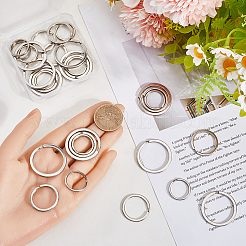 30Pcs 3 Styles Iron Split Rings&nbsp;IFIN-SP0001-19P