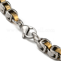 PVD Vacuum Plating 201 Stainless Steel Chain Bracelets&nbsp;STAS-Z056-17P