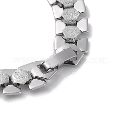 Non-Tarnish 304 Stainless Steel Hexagon Link Chain Bracelets&nbsp;BJEW-Q343-05P
