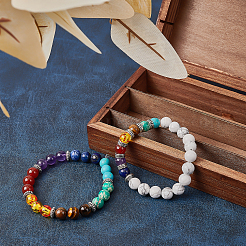 DIY Yoga Chakra Bracelet Making Kits&nbsp;DIY-SC0012-64